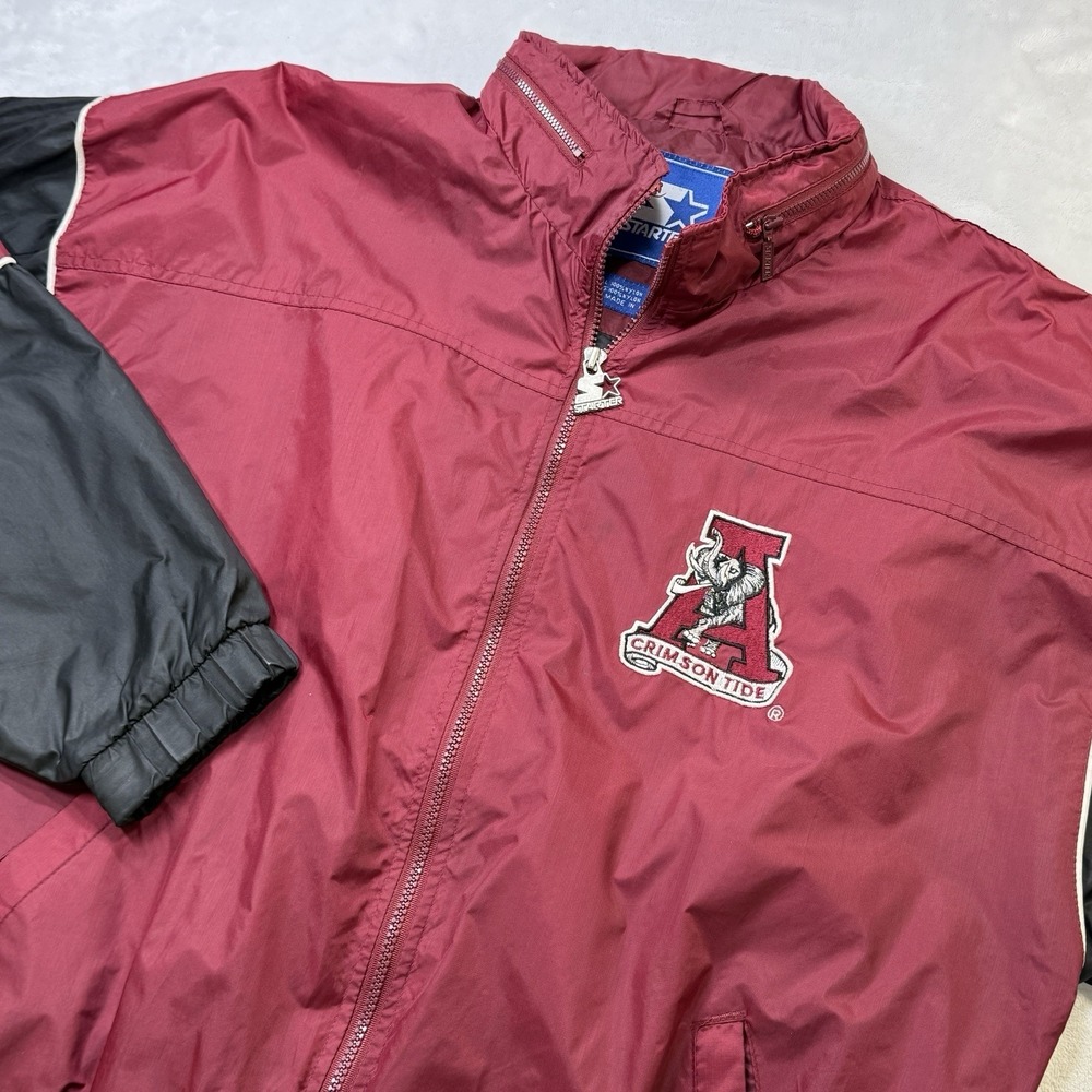 Vintage Starter Alabama Crimson‎ Tide Jacket Large Made In Korea NCAA